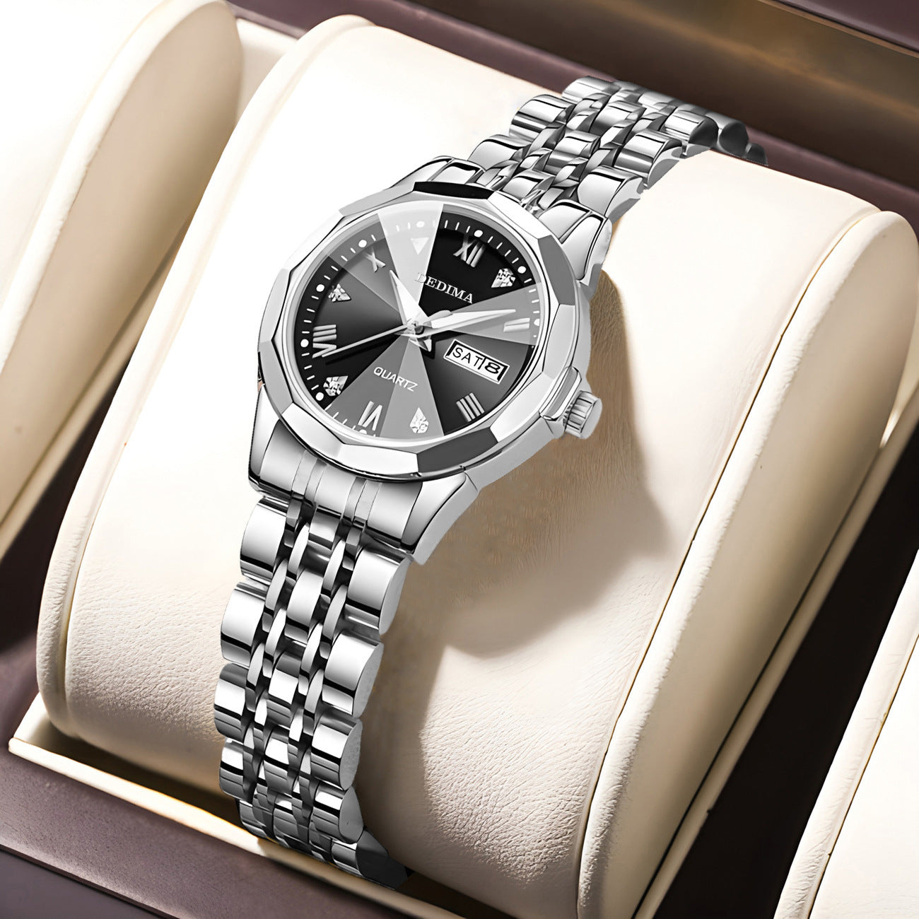 Diamond Double Calendar Waterproof Watch Diamond Double Calendar Waterproof Lumin | Ectron Online