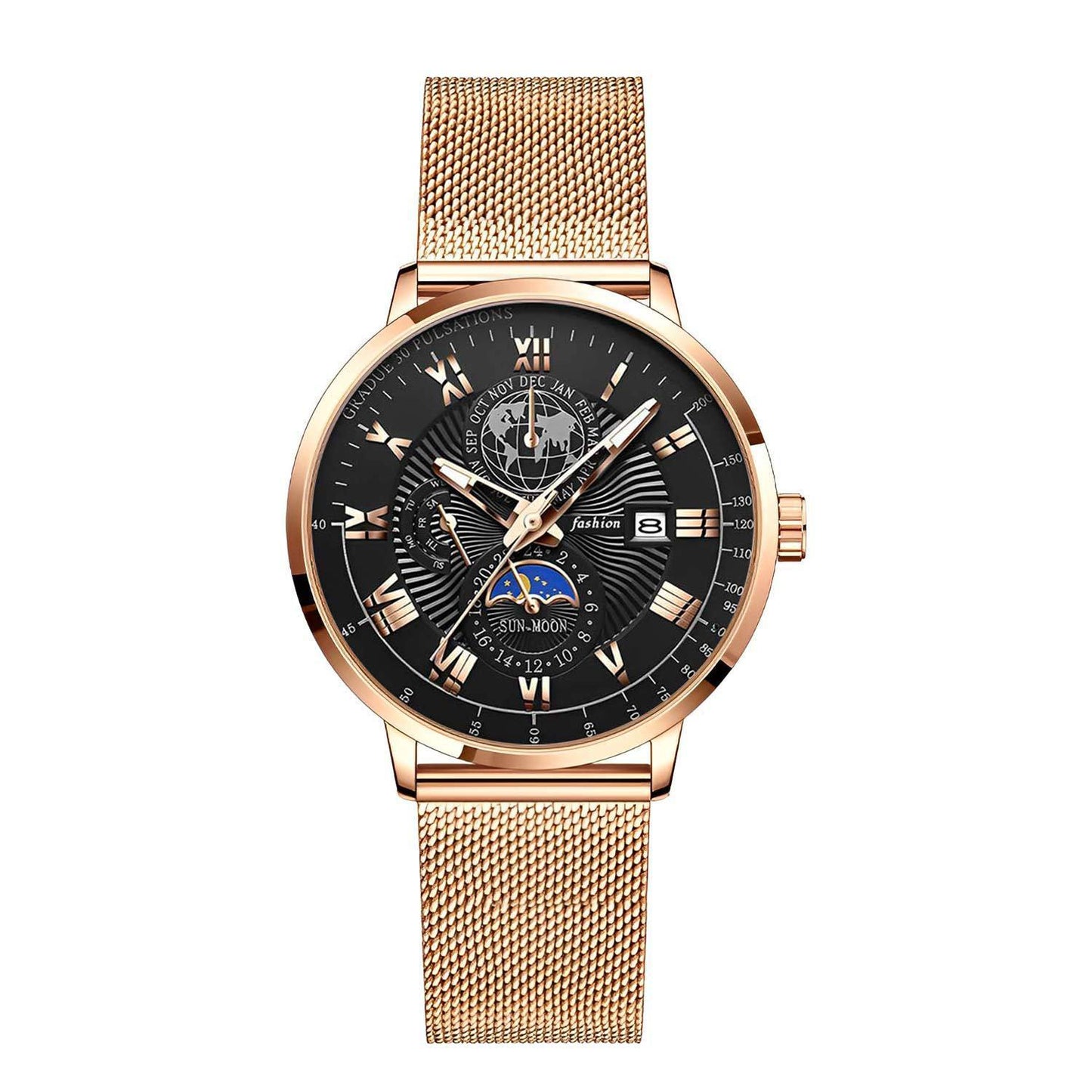 Men's Luminous Quartz Watch Men's Watch Non-mechanical Luminous Cale | Ectron Online