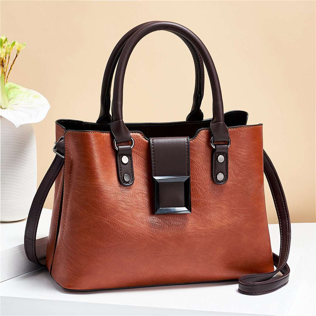 Women’s Shoulder Bag with Big Buckle - Crossbody Handbag Women Shoulder Bag Big Buckle Handbags W | Ectron Online