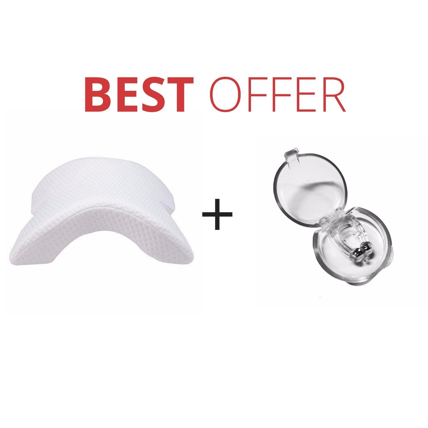 {{ brand }} Magnetic Anti-Snore Nose Clip – Silicone Sleep Aid Device 1pc+pillow - Silicone Magnetic Anti Snore Stop Snoring Nose Clip Sleep Tray Sleeping Aid Apnea Guard Night Device