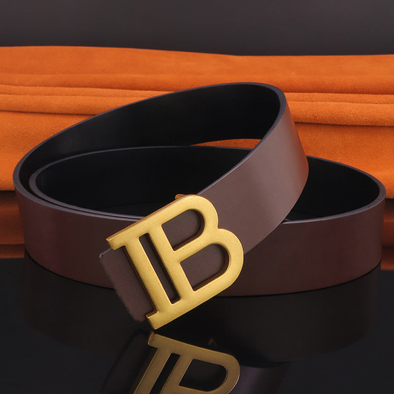 B Letter Leather Belt for Men - Stylish & Durable B letter belt | Ectron Online