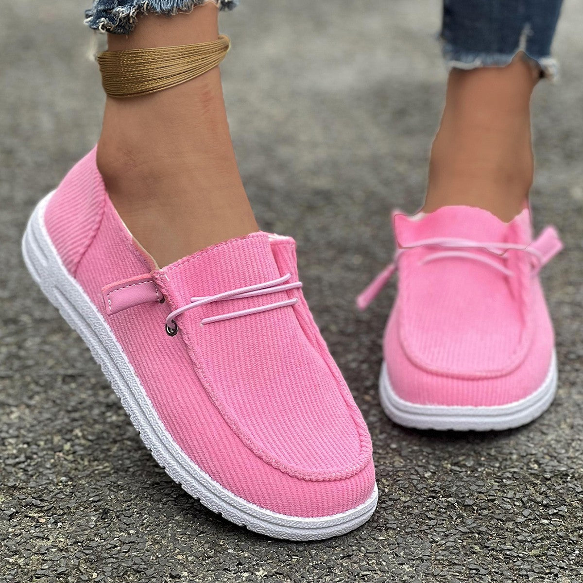 Women’s Slip-On Casual Shoes – Flat Bottom & Low-Top Style Women's European And American Flat Botto | Ectron Online