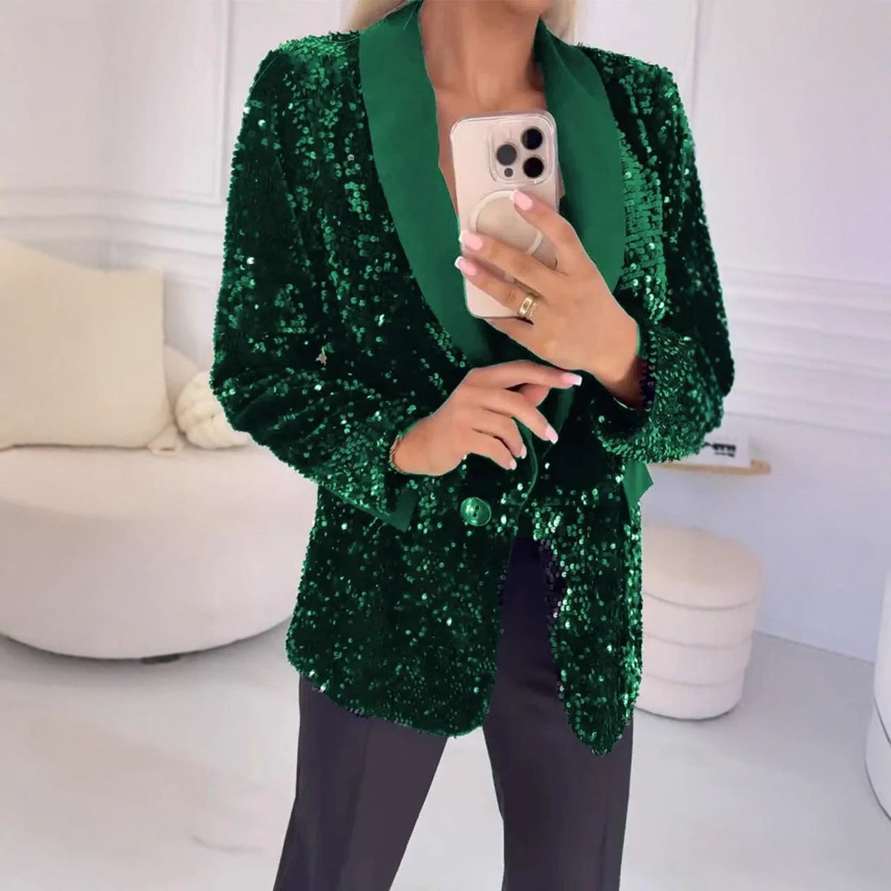 Fashionable Sequin Jacket for Autumn & Winter Autumn And Winter Leisure Fashionable Se | Ectron Online