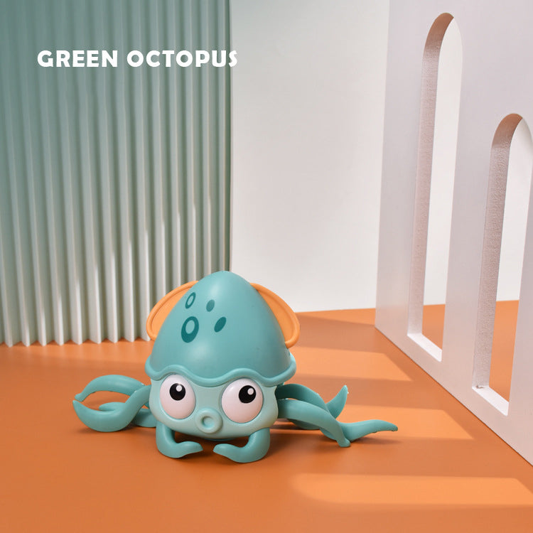 Baby Automatic Induction Escape Electric Induction Crab Can't Catch Voice-Activated Crab Crawling Toy