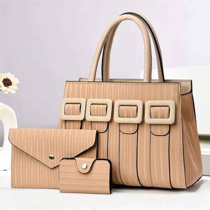 3-Piece Large Capacity Tote Set - Women's Handbag & Purse Trio Three-Piece Sets Large Capacity Tote Wom | Ectron Online