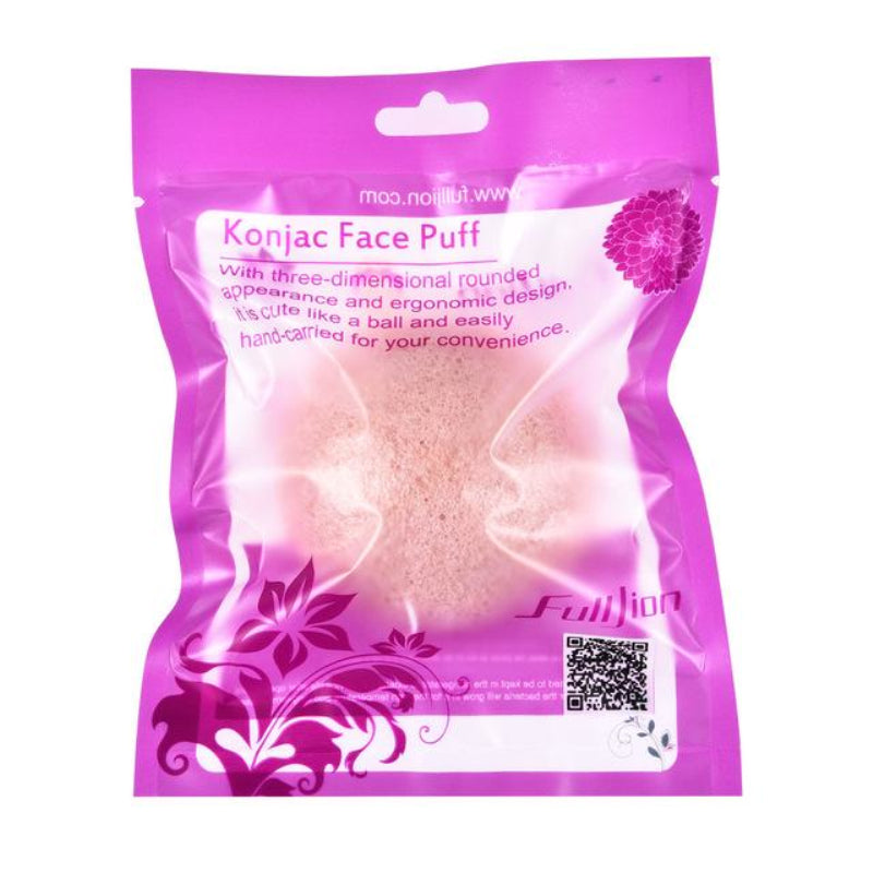 Natural Konjac Facial Sponge - Round Exfoliating Cleansing Puff