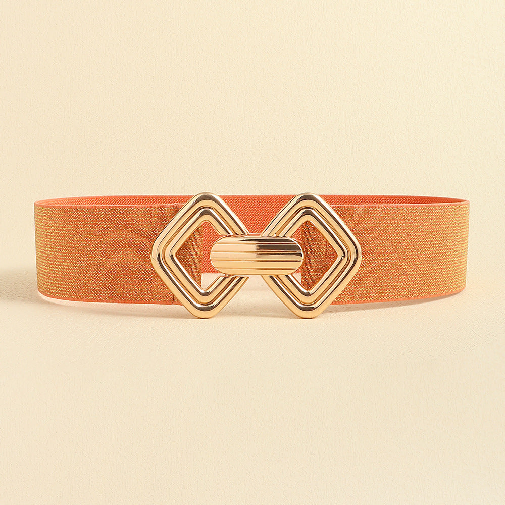 Elastic Waistband Women's Wide Waist Seal Decoration Belt | Ectron Online