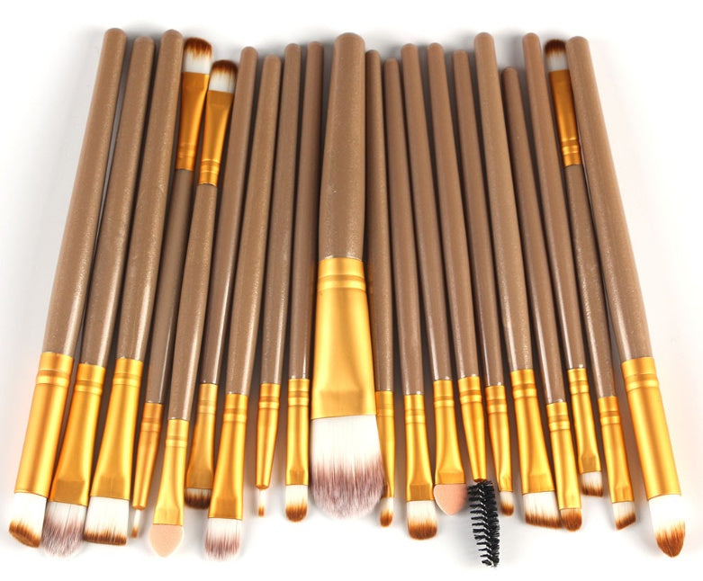 Makeup Brush Set: Powder, Blush & Eyeshadow Brushes Makeup brush set loose powder brush blus | Ectron Online