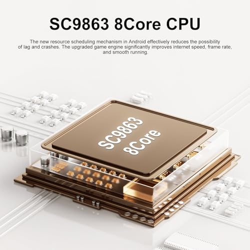 Smartphone CPU module with SC9863 8-core chip on a circuit board