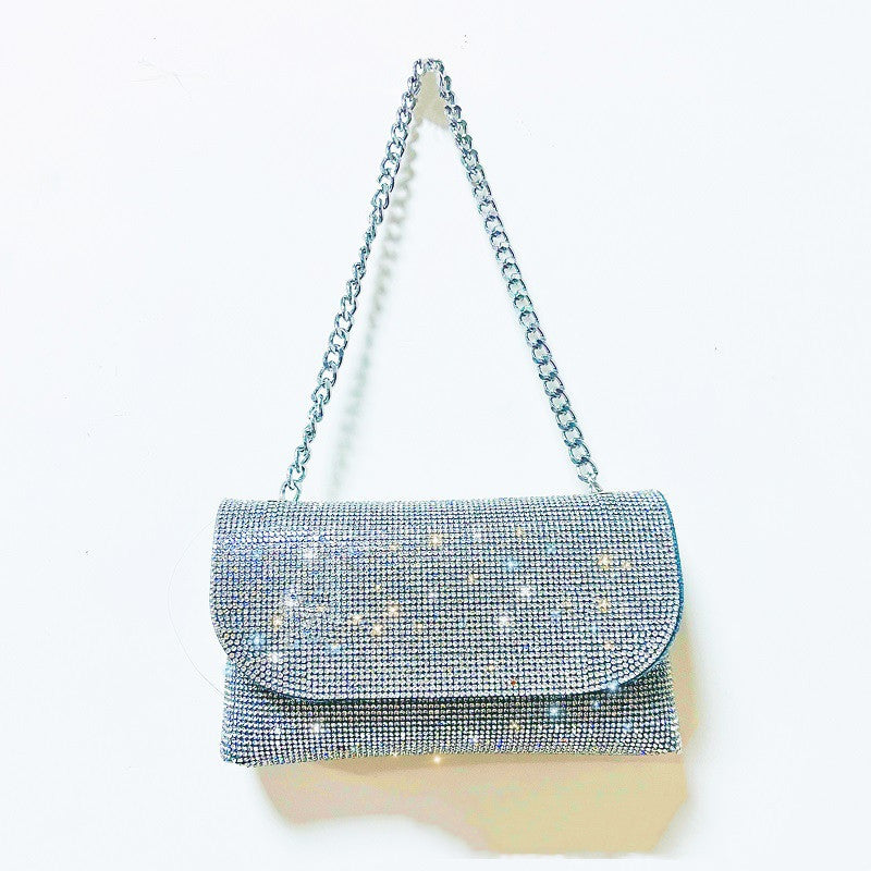 Niche Design Single Shoulder Women's Bag Full Of Diamonds Super