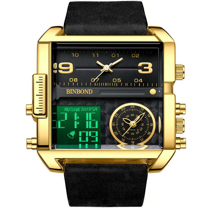 Men's Large Dial Sports Quartz Watch Men's Fashion Large Dial Multi-functiona | Ectron Online