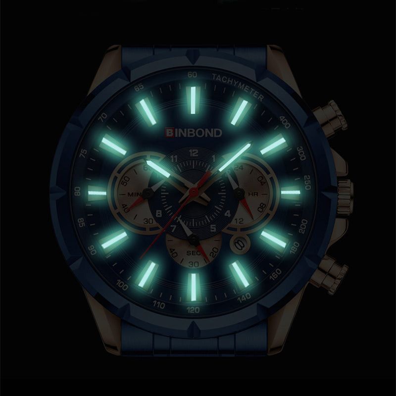 Men's Tactical Motorcycle Watch Tactical Motorcycle Waterproof Luminous | Ectron Online