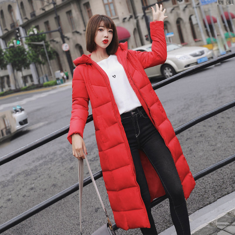 Women's Plus Size Over-the-Knee Cotton Coat Outerwear & Jackets | Ectron Online
