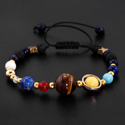 Universe Galaxy Eight Planets Solar Bracelet