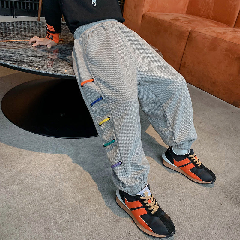 New Boys' Plus Velvet Wide Casual Pants Boys Plus Velvet Thick New Wide Casual P | Ectron Online