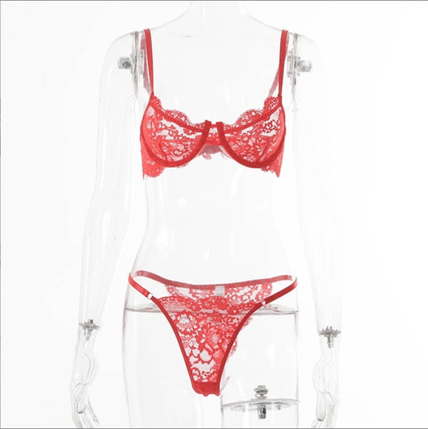 Ladies Underwire Lace Lingerie Suit Fashion Underwear | Ectron Online
