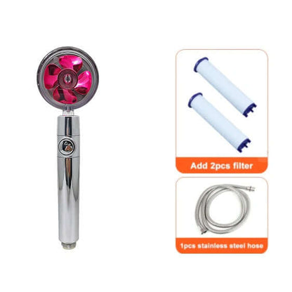 360° Rotating Turbo Shower Head Shower Head Water Saving Flow 360 Degree | Ectron Online
