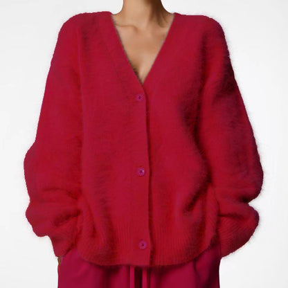Women's Imitation Marten Cardigan | Loose Idle Style Sweater Coat 2024 Cross-border Hot Sale Spring And Au | Ectron Online