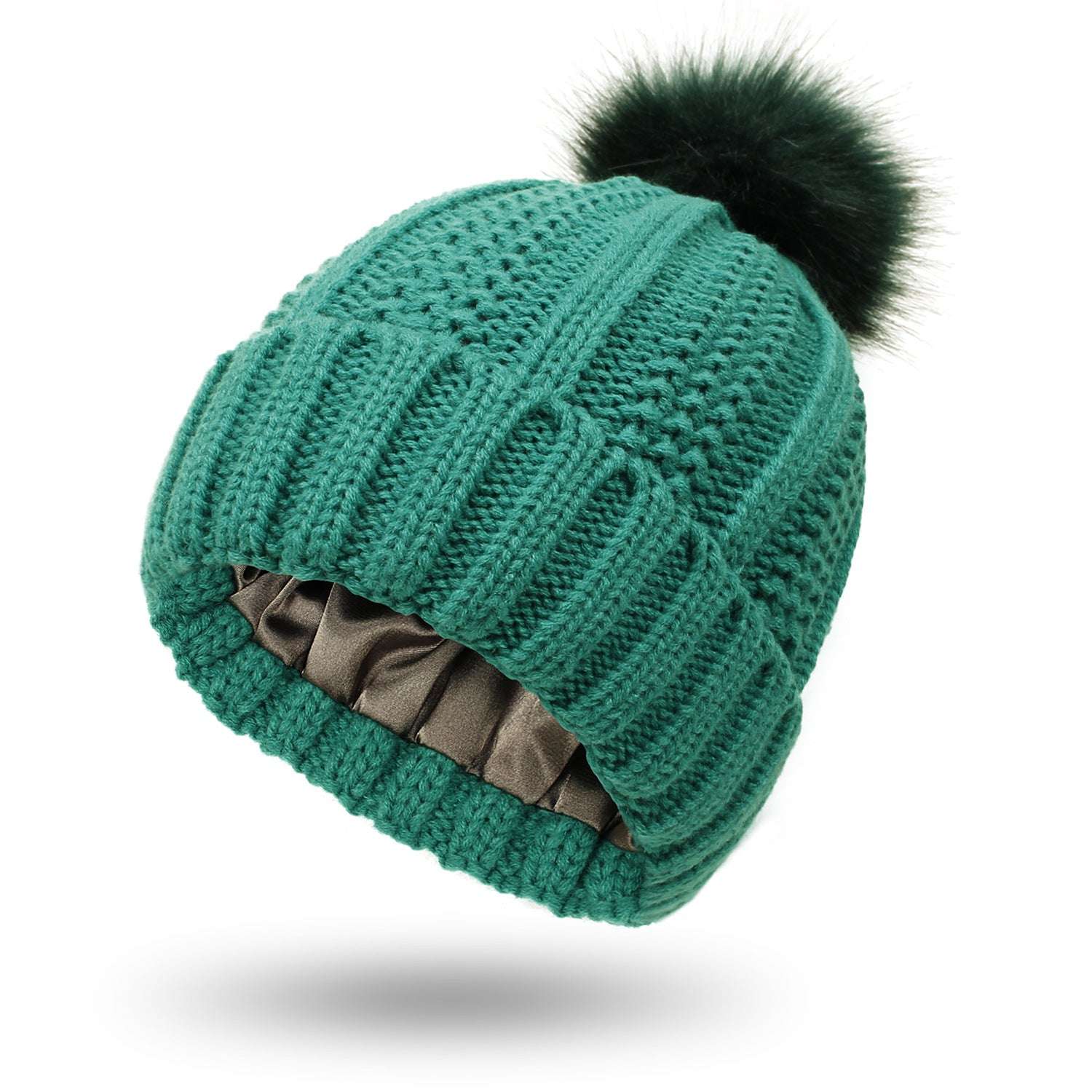 Winter Knitted Beanie Hat for Women Winter Knitted Hats Fashion Stretchy Lin | Ectron Online