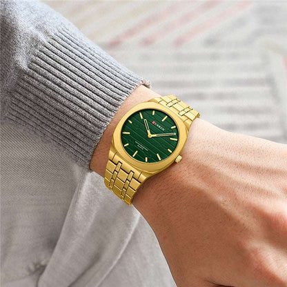 Men's Ultra-Thin Steel Watch Steel Watch Simple Calendar Large Dial U | Ectron Online