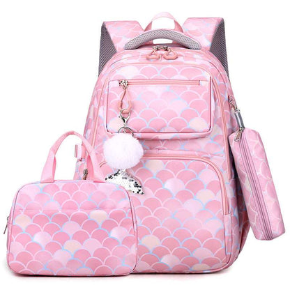 Printed Primary School Backpack | Burden Alleviation & Waterproof Printed Primary School Student Schoolbag | Ectron Online