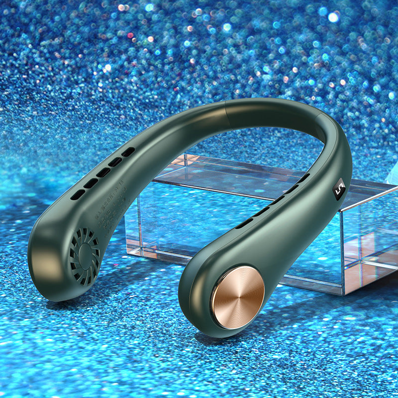 New Mini Neck Fan Portable Bladeless Hanging Neck Rechargeable Air Cooler Mini Summer Sports Fans Mini Neck Fan | Ectron Online
