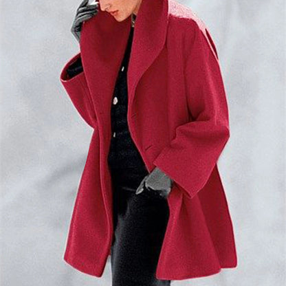 Women's Multi-Color Woolen Coat | Trendy Loose Round Neck Sweater Women's Trendy Clothes Multi-color Round | Ectron Online