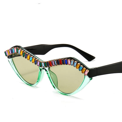 New Diamond Sunglasses Butterfly Personality Weave