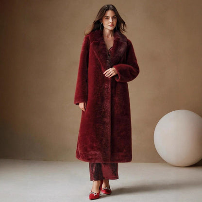Women's Elegant Faux Fur Coat | Trendy Autumn Winter Casual Wrap Elegant Trendy Autumn And Winter Casual | Ectron Online