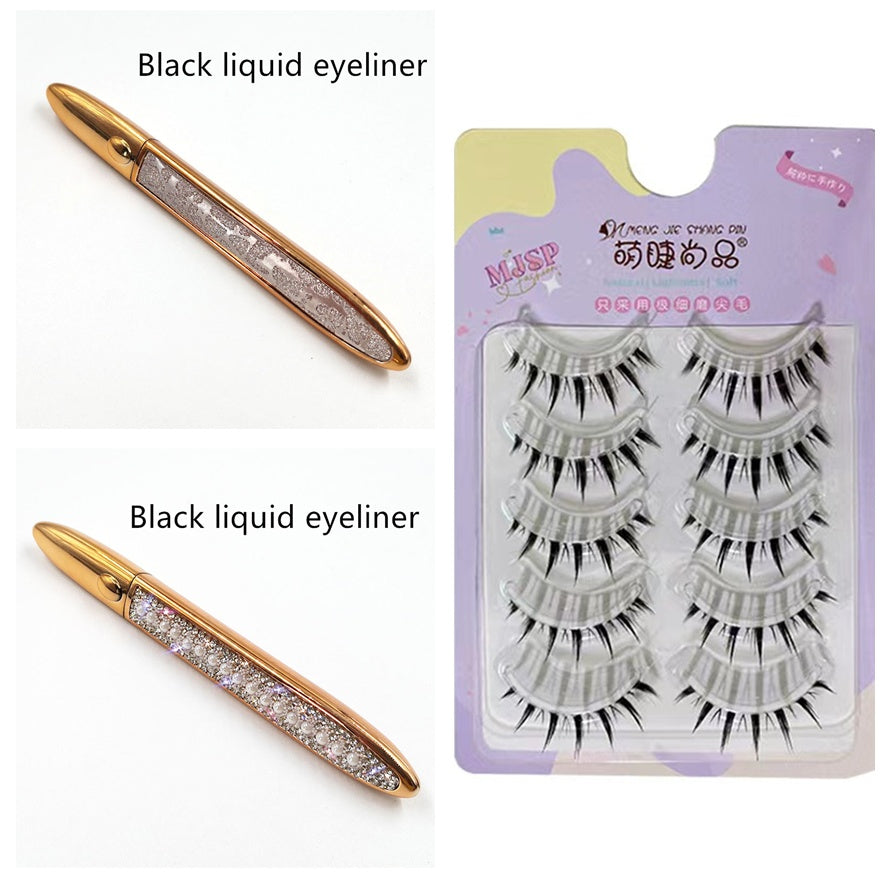 Self-Adhesive False Eyelashes –Multicolour Eyeliner,Glue-Free Lash Kit False Eyelashes Self-adhesive Eyeliner M | Ectron Online