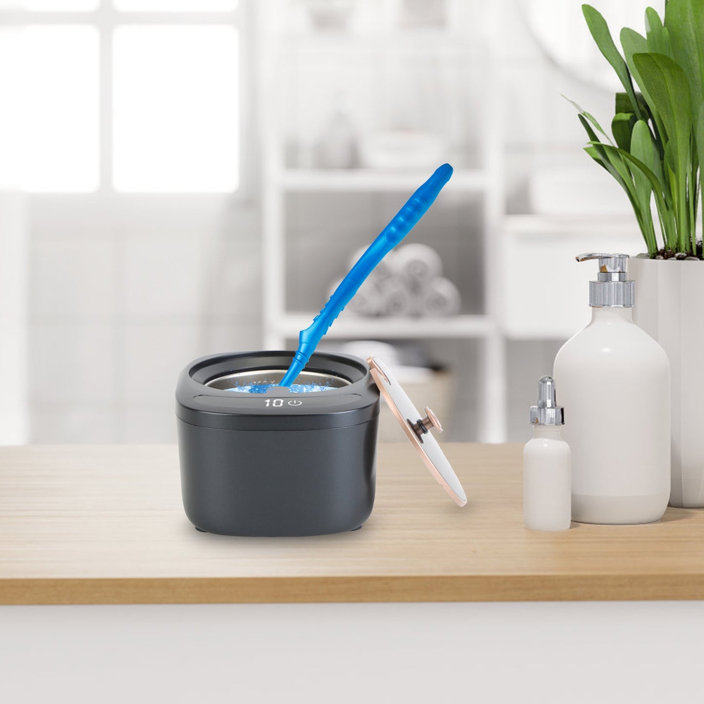 45kHz Ultrasonic Retainer Cleaner - 230ML UV Dental Machine