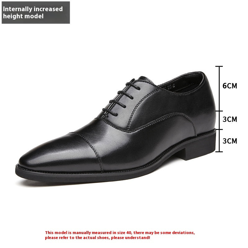 Height Increasing Oxford Shoes – Formal Soft Bottom Business Wear New Height Increasing Insole Business Formal Wear Soft Bottom Oxford Shoes | Ectron Online
