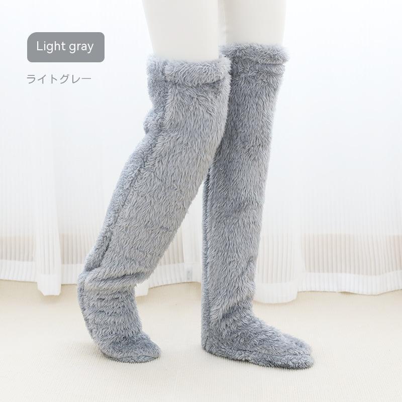 Over Knee High Fuzzy Long Socks Over Knee High Fuzzy Long Socks Winter W | Ectron Online