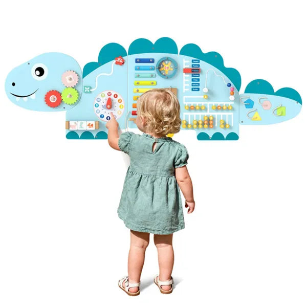 11-in-1 Dinosaur Wall Busy Board