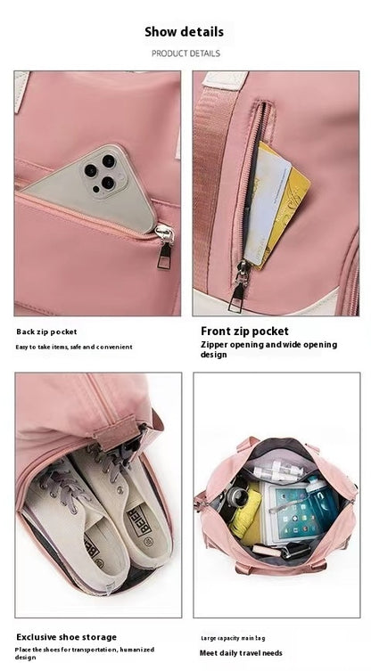 Multi-functional One-shoulder Crossbody Yoga Coverable Handle Short Trip Bag