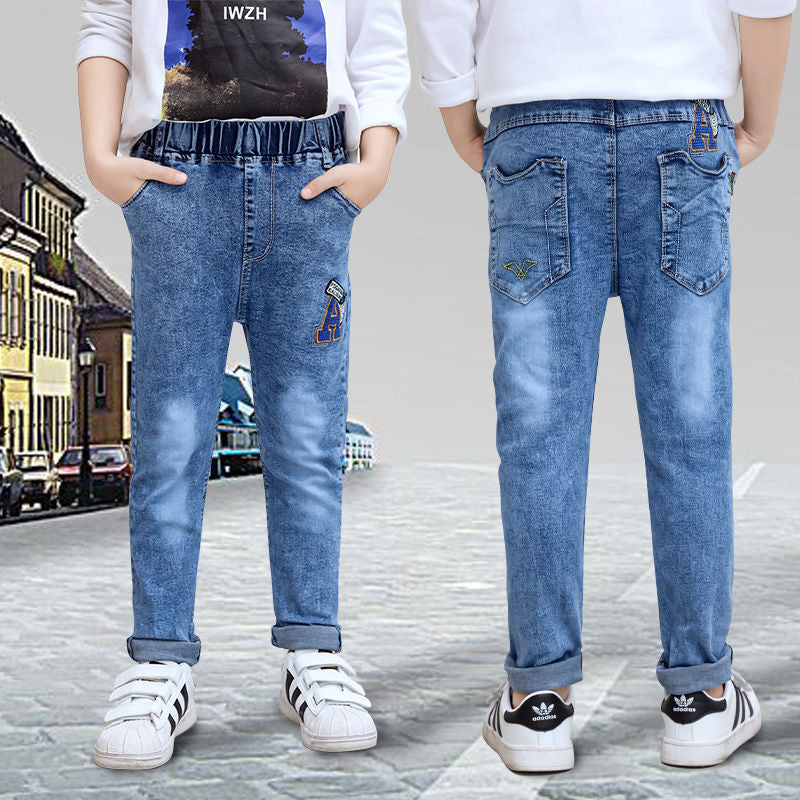 Boys' Velvet Jeans | Autumn & Winter Boys Jeans Autumn And Winter New One-pie | Ectron Online