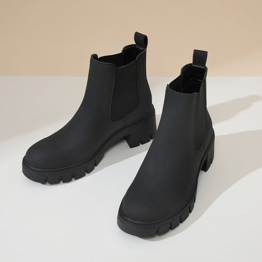 Women's Thick Bottom Suede Dr Martens Boots