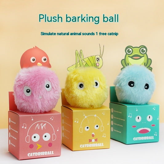 Pet Gravity Plush Calling Ball Cat Toy