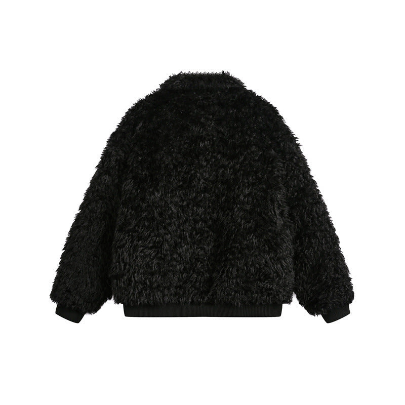 Plush Thickened Lapel Jacket