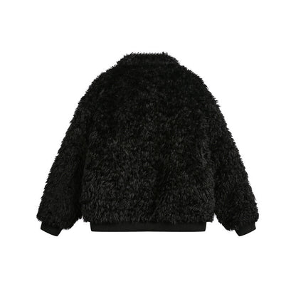 Plush Thickened Lapel Jacket