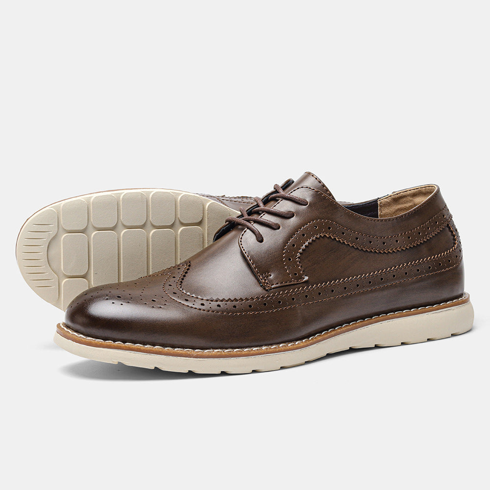 Men's Ultra-light Brogue Sneakers – Retro Style & Comfort Men's Ultra-light Brogue Casual Retro Sp | Ectron Online