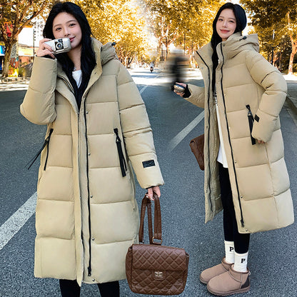 Women's Korean Fashion Padded Jacket | Thick Cold-Proof Winter Coat Cold-proof Cotton-padded Jacket Cotton C | Ectron Online
