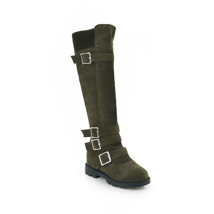 British Belt Buckle High Top Martin Boots Women British Belt Buckle High Top Martin Boot | Ectron Online