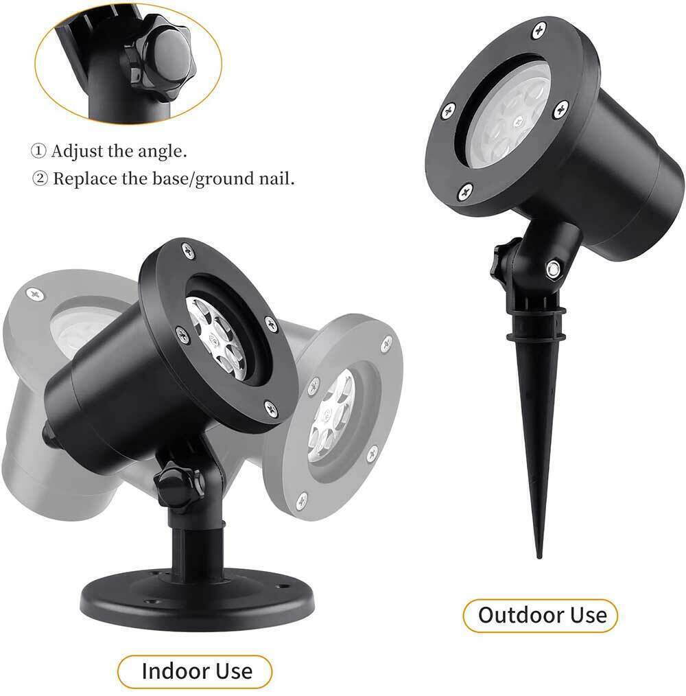 Christmas Projector Lights LED Laser Film Moving Outdoor Landscape Colorful Lamp&nbsp;