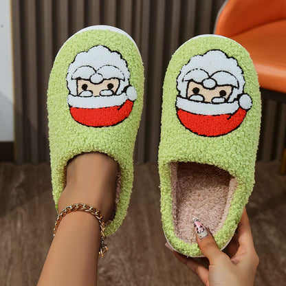 Christmas Home Slippers – Soft Bottom, Warm & Quiet Comfort Christmas Home Slippers Indoor Soft Bott | Ectron Online