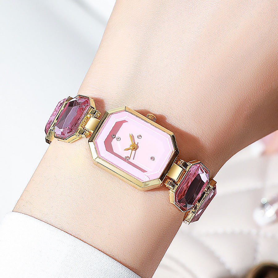Stone Color Emerald Niche Bracelet Stone Color Emerald Niche High-grade Aff | Ectron Online