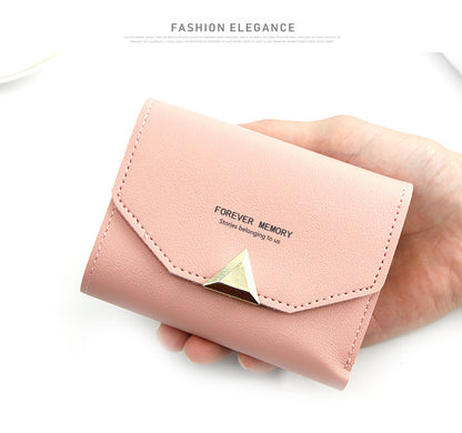 New Creative Korean Style Women's Short Wallet Wallet Women's Clutch Bag Multiple Card Slots Wallet Coin Purse