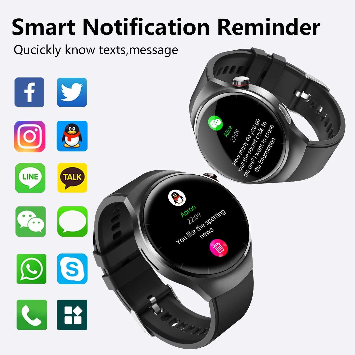Fashion Smart Watch with Bluetooth Call | IPS Fitness & Health Tracker Fashion Smart Watch For Men Women Health | Ectron Online