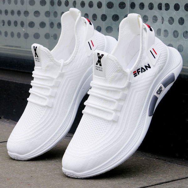 Trendy Lace-Up Mesh Sneakers