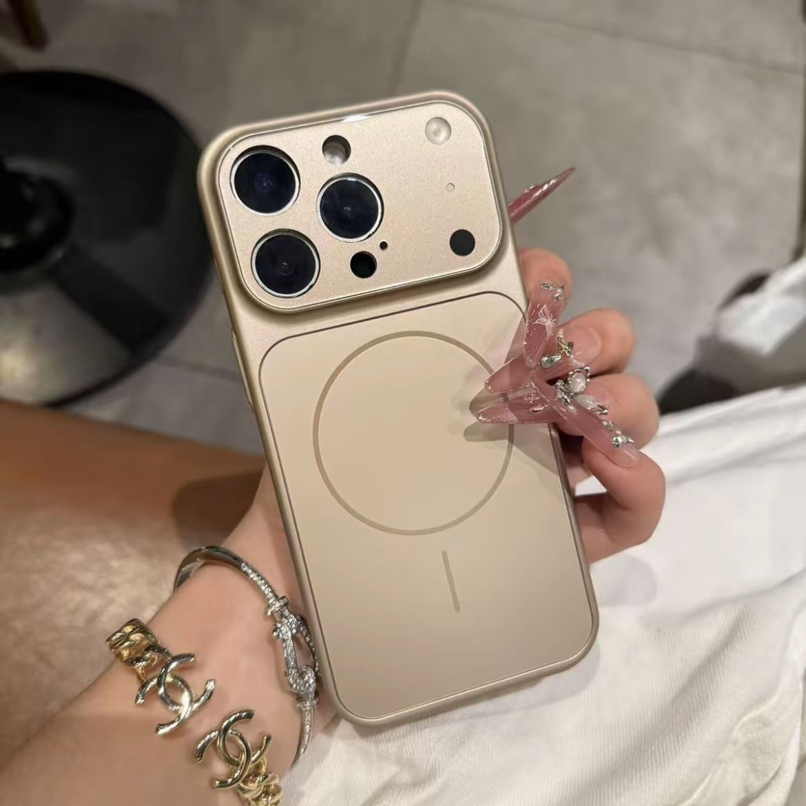 Magnetic Nano Frosted Glass Case for iPhone 17 16 15 | MagSafe Armor